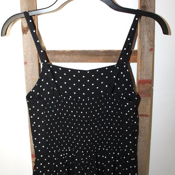 Old Navy Cropped Polka Dot Corset Style Smocked Wide Leg Jumpsuit - Picture 5 of 14